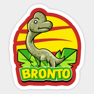 Cute Bronto Sticker